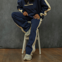 THE DROP CUT FLEECE HEAVYWEIGHT SWEATPANTS WITH CONTRAST SIDE PANELS