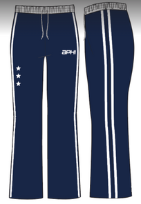 WOMEN'S HEAVYWEIGHT RETRO TRACK PANT WITH CONTRAST WAISTBAND