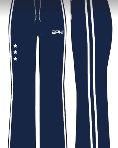 WOMEN'S HEAVYWEIGHT RETRO TRACK PANT WITH CONTRAST WAISTBAND