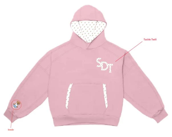 HEAVYWEIGHT BOXY SEAMED HOODED SWEATSHIRT WITH POCKET BINDING