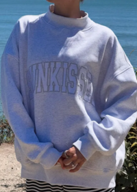 FITTED MOCK NECK HEAVYWEIGHT FLEECE SWEATSHIRT
