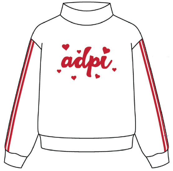 HEAVYWEIGHT FLEECE WIDE MOCK NECK SWEATSHIRT WITH BINDING STRIPES