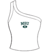WOMEN'S ONE SHOULDER RIBBED TANK TOP