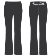 WOMEN'S FOLDOVER WAISTBAND COTTON SPANDEX FLARE PANTS