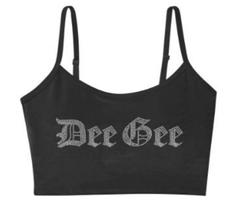 VELOUR CROPPED CAMI TANK
