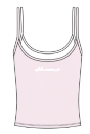 WOMEN'S ACTIVE LAYERED CAMI CROP TANK