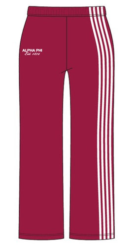 WOMEN'S HEAVYWEIGHT FRENCH TERRY STRAIGHT LEG SWEATPANTS WITH FOUR BINDING STRIPES
