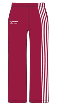 WOMEN'S HEAVYWEIGHT FLEECE STRAIGHT LEG SWEATPANTS WITH FOUR BINDING STRIPES