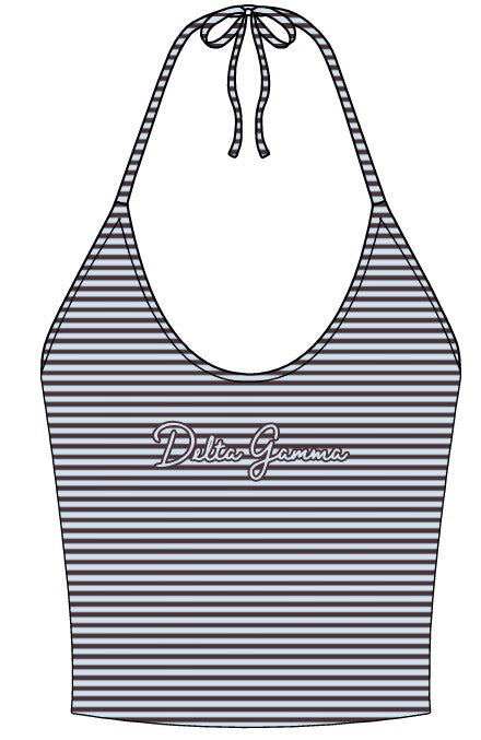 WOMEN'S CAMI TIE NECK HALTER SCOOP NECK TANK