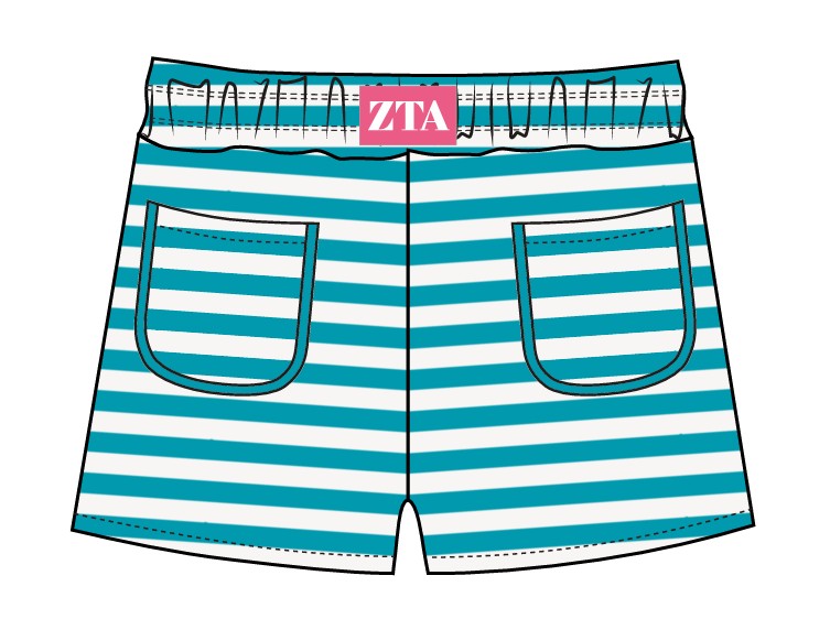 WOMEN'S COTTON SPANDEX JERSEY RETRO POCKET SHORTS