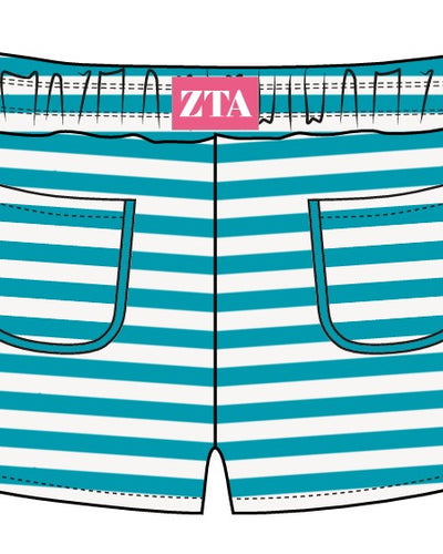WOMEN'S COTTON SPANDEX JERSEY RETRO POCKET SHORTS