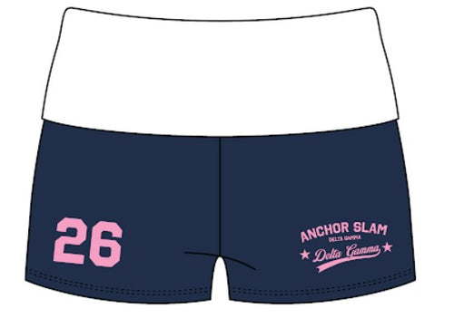 WOMEN'S FOLDOVER WAISTBAND STRETCH KNIT SHORTS