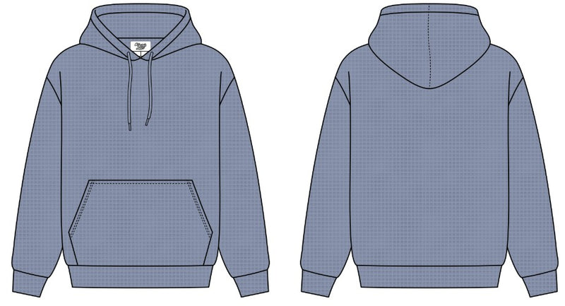 CAMPUS CORE WAFFLE KNIT HOODIE