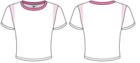 WOMEN'S BABY TEE WITH CONTRAST SHOULDER PANELS