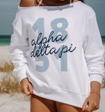 HEAVYWEIGHT FLEECE OFF SHOULDER SWEATSHIRT