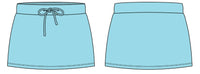 WOMEN'S FRENCH TERRY TIE FRONT MINI SKORT