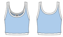 WOMEN'S ACTIVE DOUBLE LAYER CROPPED TANK