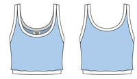 WOMEN'S ACTIVE DOUBLE LAYER CROPPED TANK