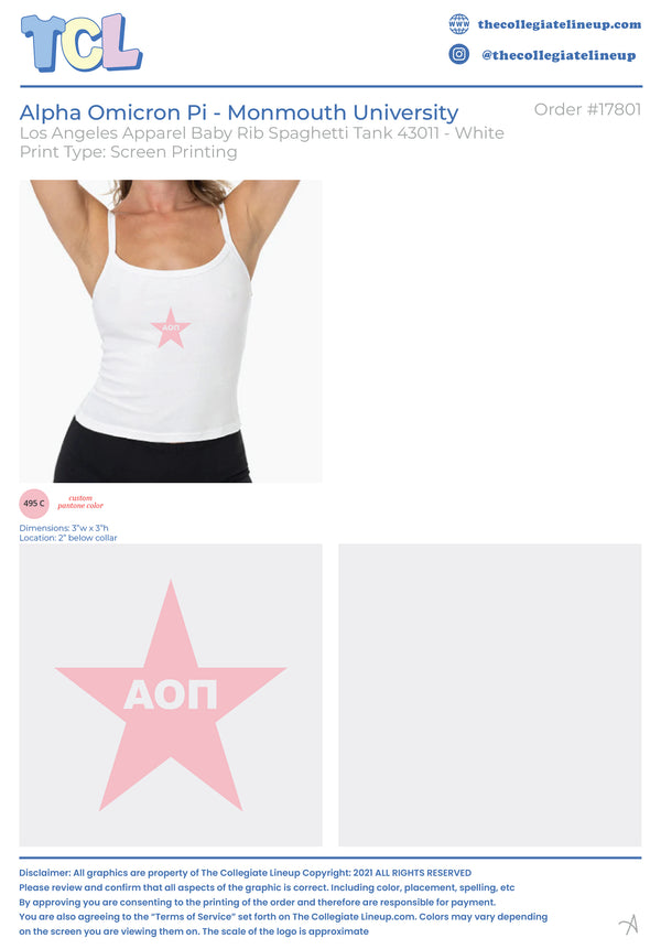 Alpha Omicron Pi Monmouth University #17801