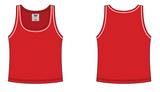 RIBBED TANK SCOOP NECK WITH PIPING