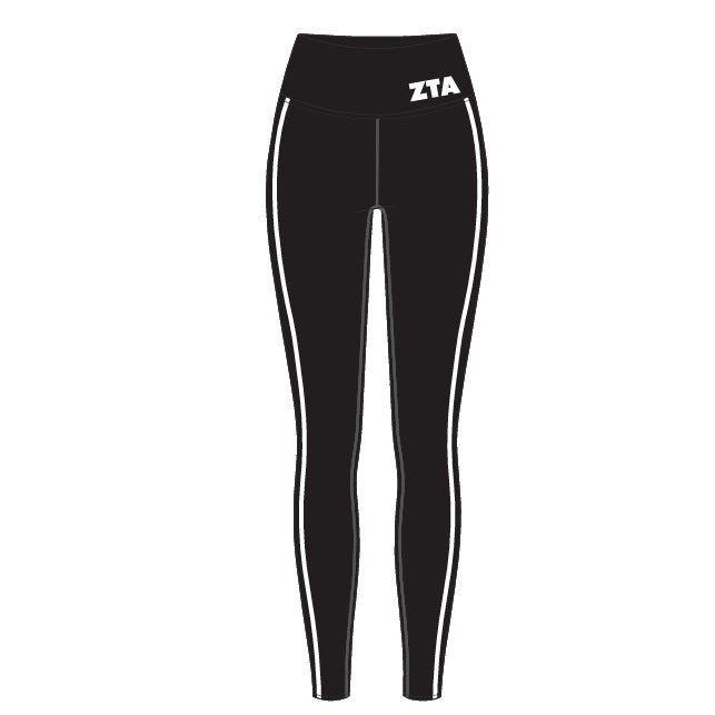 WOMEN'S HIGH RISE LEGGING WITH CONTRAST BINDING