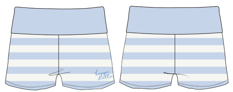 WOMEN'S SWEATER KNIT FOLDOVER SHORT WITH RIB WAISTBAND