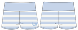 WOMEN'S SWEATER KNIT FOLDOVER SHORT WITH RIB WAISTBAND