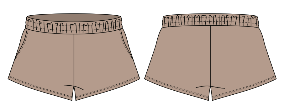 HEAVYWEIGHT FRENCH TERRY MID RISE SWEATSHORT