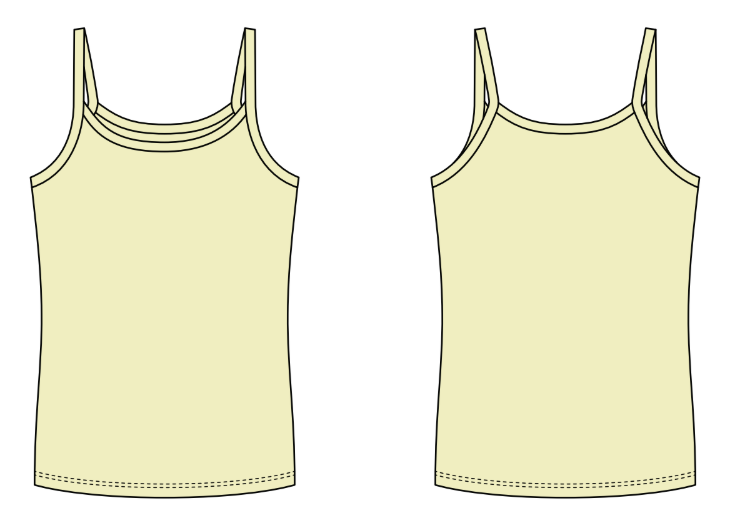 RIB FULL LENGTH SCOOP NECK TANK WITH SPAGHETTI STRAPS