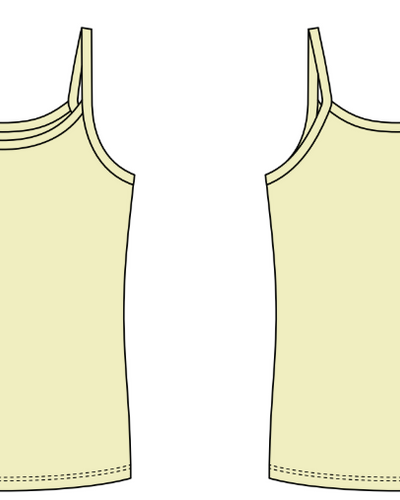 RIB FULL LENGTH SCOOP NECK TANK WITH SPAGHETTI STRAPS
