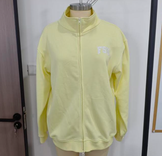Women's Heavyweight French Terry Mock Neck Zip Up Sweatshirt