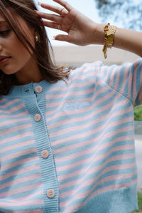 WOMEN'S CLASSIC SHORT SLEEVE SWEATER KNIT CARDIGAN