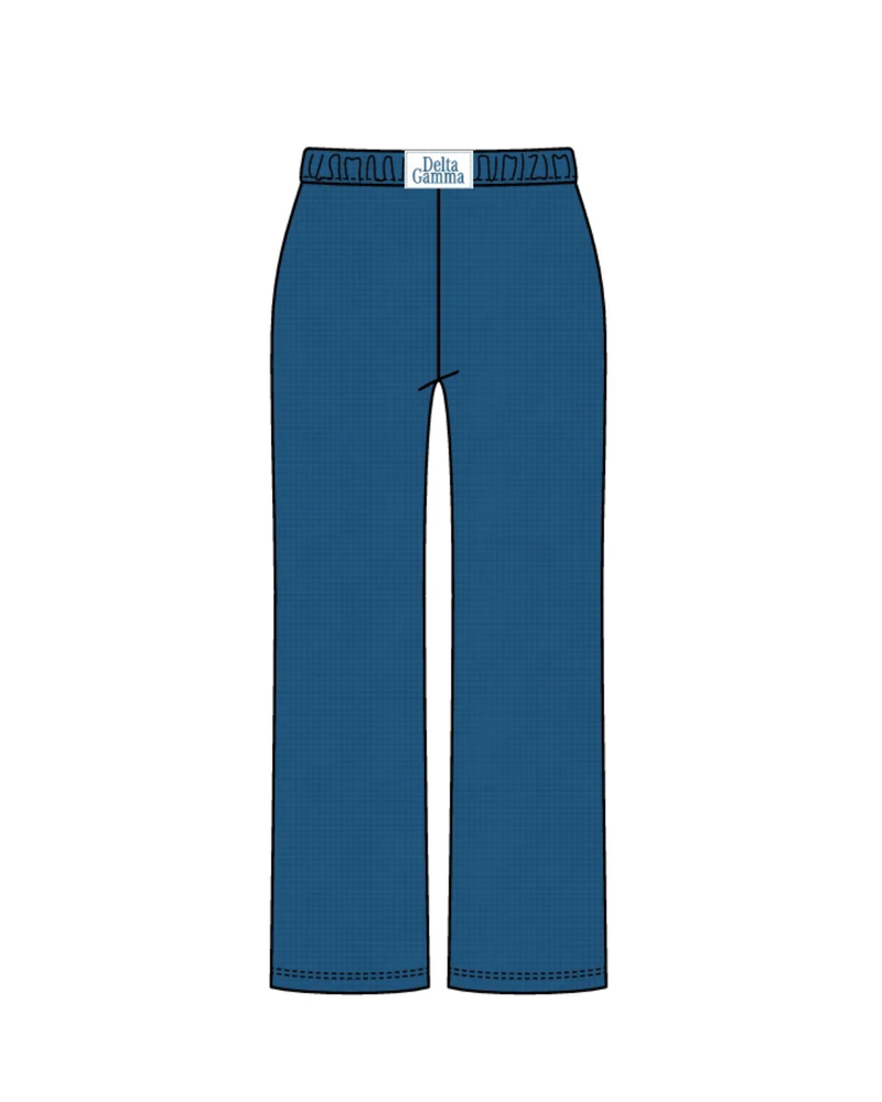 WAFFLE KNIT STRAIGHT LEG SWEATPANT