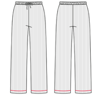 WOMEN'S COTTON JERSEY KNIT PJ PANT WITH PIPING
