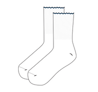 WOMEN'S CLASSIC RUFFLE CREW SOCKS