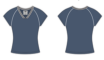 WOMEN'S V-NECK SOCCER RIB BABY TEE