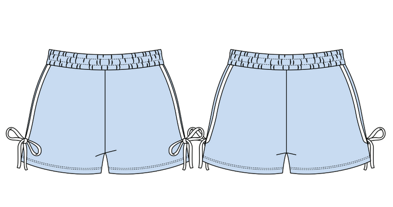 WOMEN'S HEAVYWEIGHT FLEECE BOW SHORTS
