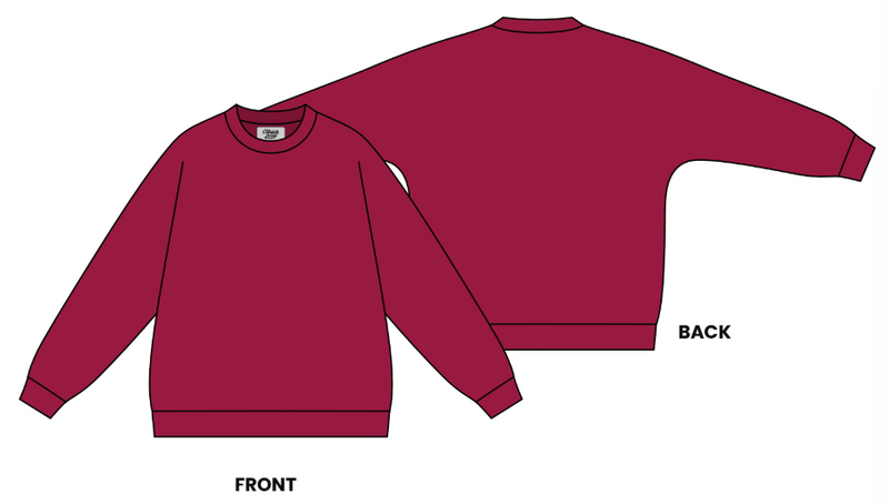 THE DROP CUT FLEECE CREWNECK DOLMAN SWEATSHIRT
