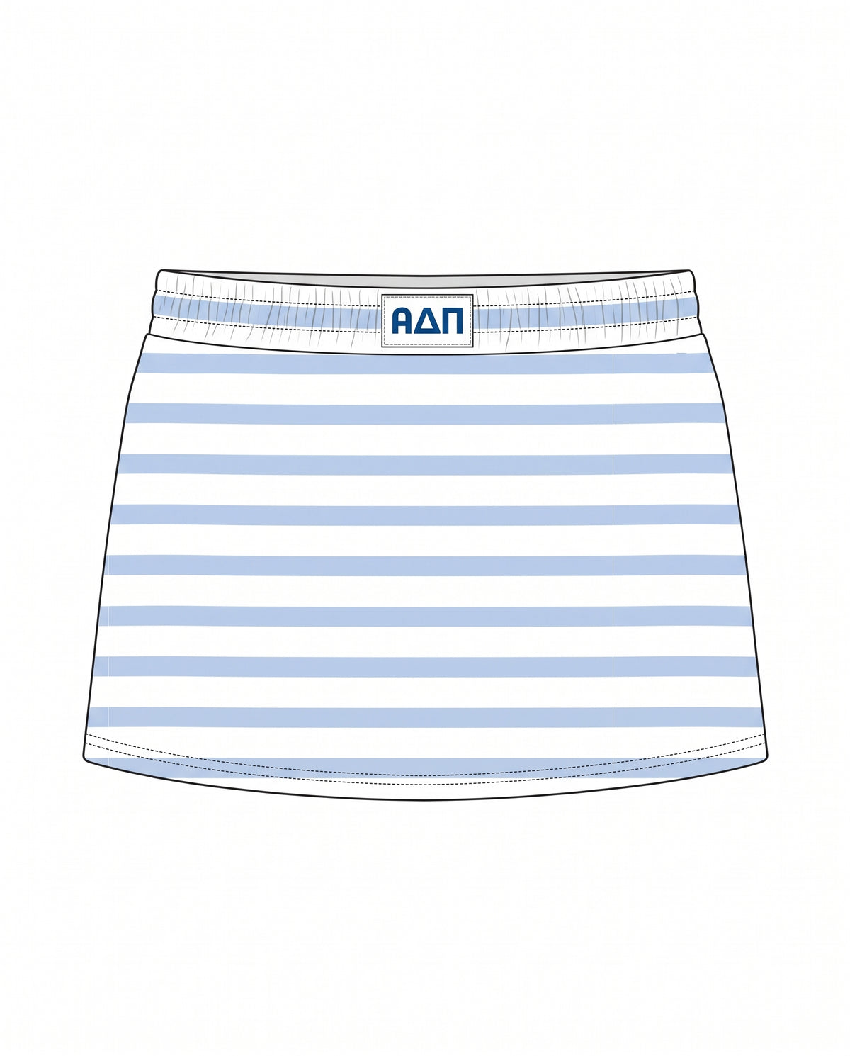 WOMEN'S HEAVYWEIGHT COTTON BASIC MINI SKORT