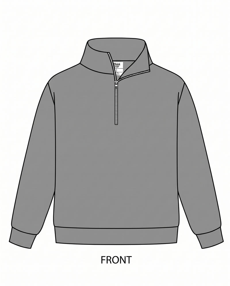 HEAVYWEIGHT FRENCH TERRY QUARTER ZIP PULLOVER