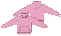 THE DROP CUT FLEECE HOODED DOLMAN SWEATSHIRT