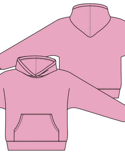 THE DROP CUT FLEECE HOODED DOLMAN SWEATSHIRT