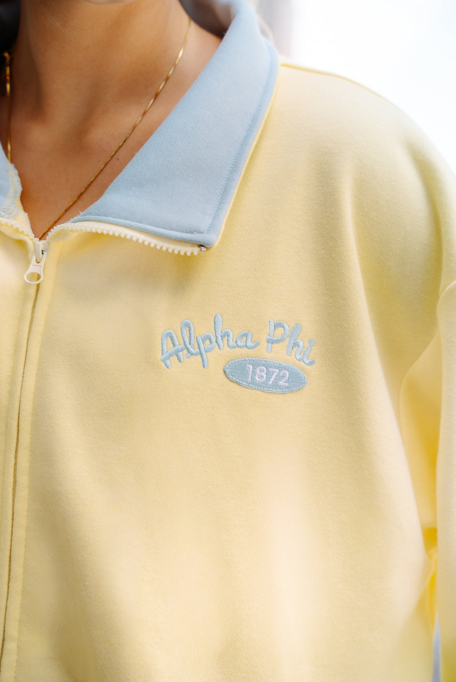 SOUR CANDY ZIP-UP MOCKNECK