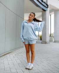 BLUEBERRY MID RISE SWEATSHORT