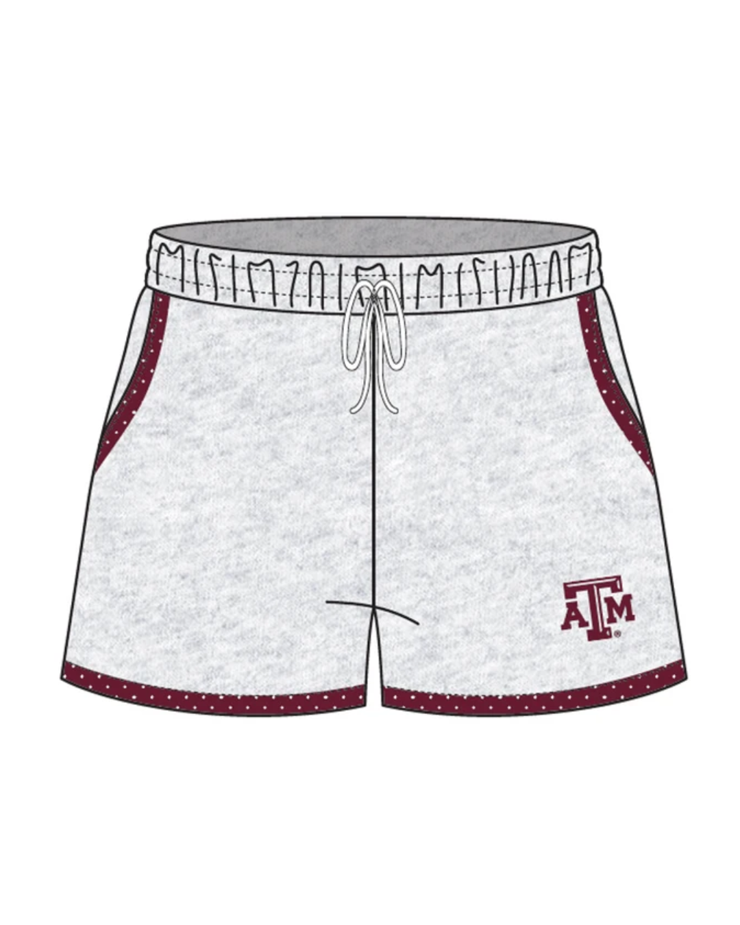 THE DROP CUT FLEECE SWEATSHORT WITH POCKET AND LEG BINDING