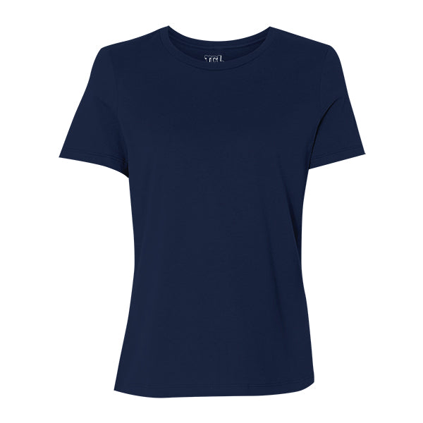 WOMEN'S BASIC CREWNECK T-SHIRT - Navy