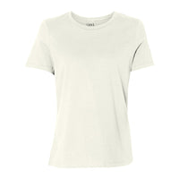 WOMEN'S BASIC CREWNECK T-SHIRT - Cream