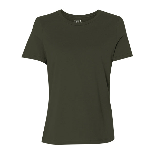 WOMEN'S BASIC CREWNECK T-SHIRT - Army Green