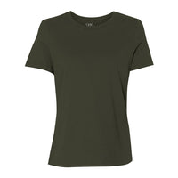 WOMEN'S BASIC CREWNECK T-SHIRT - Army Green