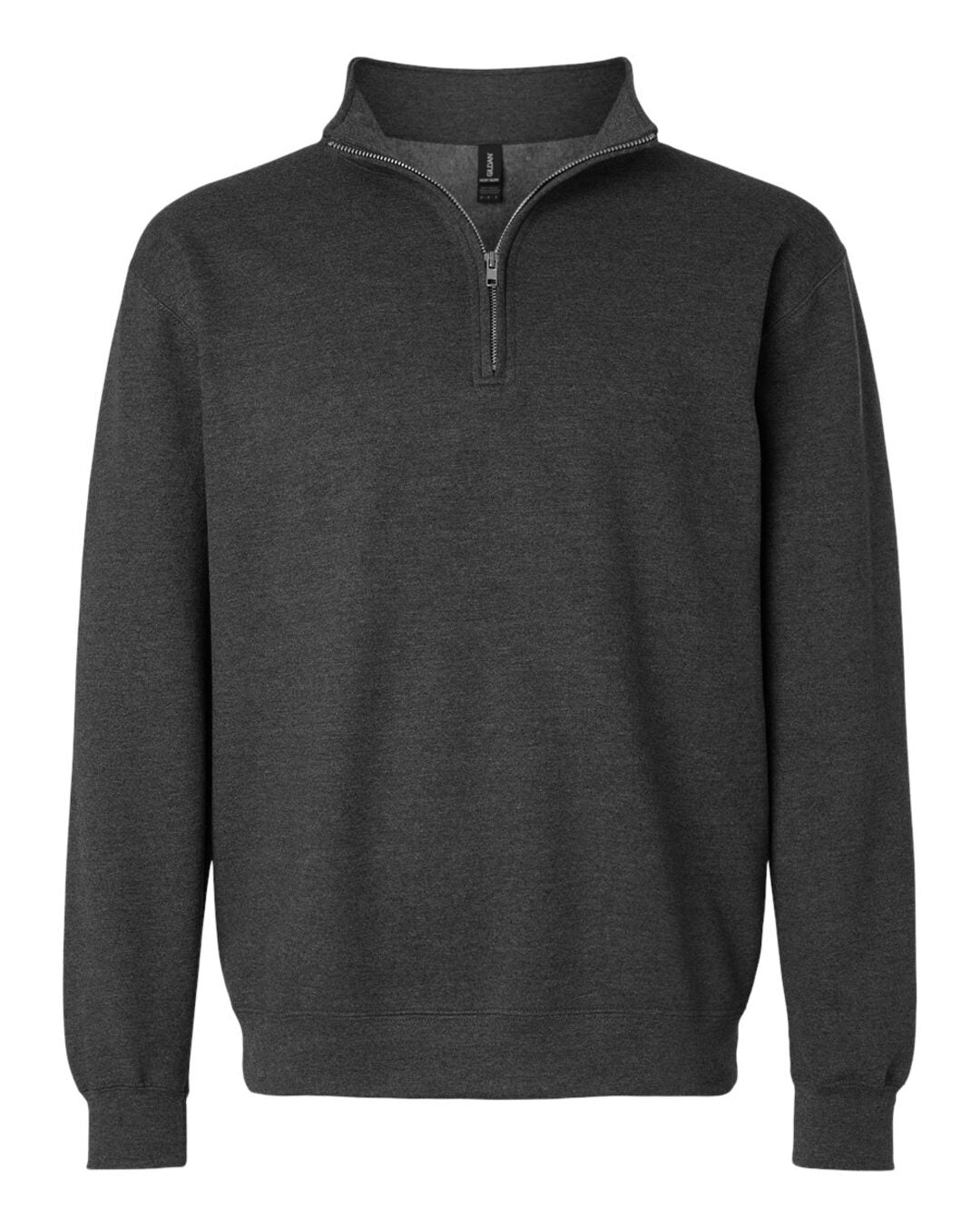 Unisex Heavy Blend™ Quarter-Zip Sweatshirt - Fan Charcoal Heather